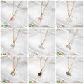 Gold Enamel Fish Pendant Necklaces Cable Chain 9 Styles view 1