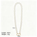 Pearl Look Bead Necklaces In Three Sizes With Heart Or Oval Clasps view 11