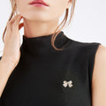 Crystal Bow Brooch A Small Gold-Tone Bow Densely Set view 2