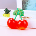 Jelly Double Cherry Keychains with Cord Sets and Loose Heart Loop Options view 6