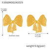 Gold Bow Studs