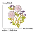 Textured Chrysanthemum Bouquet Brooch in Two Colorways view 4