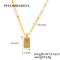 Gold Pearl Disc Chain Pendant Necklaces Hand Sun Rose Motifs view 9