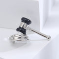 Enamel Auction Gavel Brooch Gold Silver Two Tone Styles view 6