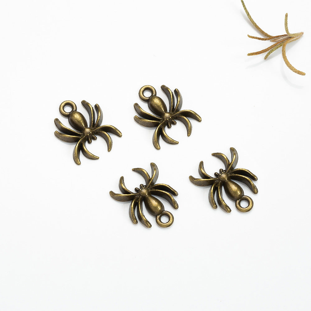 Alloy Spider Charm Pendant 17x13mm for DIY Jewelry