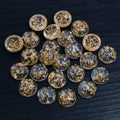 Round Resin Cabochons with Metallic Foil in Sixty-One Options view 12