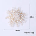 White Pearl Cluster Brooch With Radiating Beaded Sprays view 5