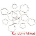 Open Flower Outline Charms in Three Sizes and Mixed Packs view 6