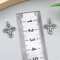 Antique Silver Zinc Alloy Cross Charm Pendant for DIY Necklace Earring Keychain Jewelry Making