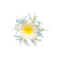 Plumeria Fabric Flower Duckbill Hair Clips Seven Colors view 5