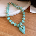 Marbled Heart Bead Necklaces Bracelets Earrings Eight Styles view 7