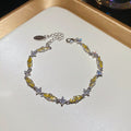 Seven Color Crystal Teardrop Chain Bracelets Jewelry Accessory view 9