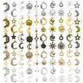 Matte Gold-Tone Sun and Moon Metal Charms with 6 Listed Options view 1