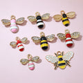 Colorful Enamel Bee Charms in Nine Pictured Styles view 3