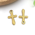 Gold-Tone Cross Metal Charms with 16 Listed Options view 8