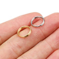 Round Split Jump Rings in Gold and Silver Tones, 4–12 mm view 2