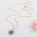 Crystal Heart Evil Eye Pendant Necklaces and Clip Keychains view 5