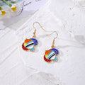 Colorful Enamel Tropical Fish Drop Earrings Gold Hooks 9 Styles view 7