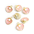 Pearl Shell Charms in Seven Colors and Two Metal Tones view 12