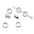 Open Square Spacer Bead in 1 Finish for Jewelry Making view 3