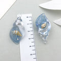 Acrylic Luminous Blue Manta Ray Fish Charm Pendant for DIY Keychain Earrings Hair Tie
