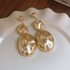 Gold Pebble Earrings