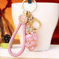 Jeweled Pixiu Keychains in Five Colors with Matching Fortune Braided Loops view 4