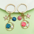 Starfish, Conch and Shell Charm Keychains Featuring Ocean Across 59 Pictured Variations view 4