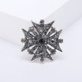 Eight Point Starburst Brooch in Four Crystal Colorways view 8