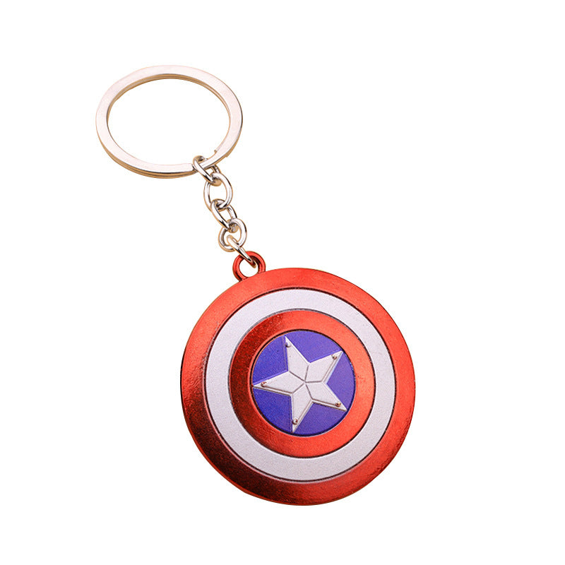 Captain America Shield Alloy Keychain Bag Charm Gift Accessory
