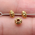 Floral Ring Spacer Beads in 3 Metal Finishes for Jewelry Making view 4