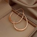 Teardrop Open Hoop Drop Earrings Four Metal Colors view 9