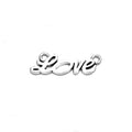 Script Love Two-Loop Connector in 2 Decorative Finishes view 4