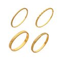 Crystal Hinged Bangle Collection in Four Gold Tone Designs view 5