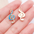 Zinc Alloy Enamel Piano Guitar Music Charm Pendant for Bracelet Necklace Keychain Making
