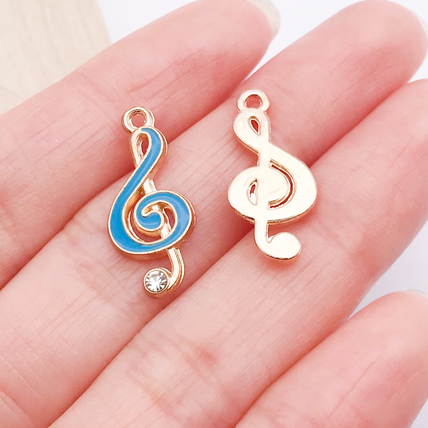Zinc Alloy Enamel Piano Guitar Music Charm Pendant for Bracelet Necklace Keychain Making