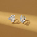 Crystal Starburst Huggie Hoop Earrings Fashion Jewelry view 6