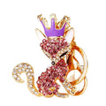 Jeweled Fox Keychain Collection With Crystal Crowns and Plush Tails view 5