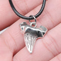 Shark Tooth Cord Necklace in Detailed Metal Finishes for Jewelry Making view 3