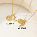 Gold Tone Symbol Pendant Necklaces in Five Designs view 1
