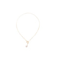 Pearl Drop and Loop Pendant Necklace Statement Fashion Jewelry view 5