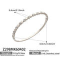 Crystal Hinged Bangle Collection in Five Gold and Silver Tone Designs view 10