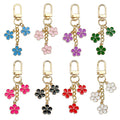 Flower Charm Keychains Featuring Flower Across 11 Pictured Variations view 1