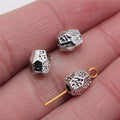 7x7mm 0.9g Antique Silver Zinc Alloy Irregular Small Hole Spacer Beads for Bracelet Making
