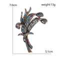 Vintage Crystal Flower Bouquet Brooch in Four Finishes view 5