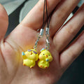 Yellow Chick Figure Phone Strap Charms in Two Designs view 3