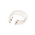 Open Wire Crystal Cuff Bangle Three Piece Sets 4 Colorways view 5