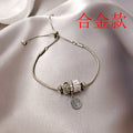 Heart Charm Slider Bracelet In Silver Tone Or Gold Tone view 6