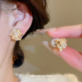 Assorted Floral and Pearl Statement Stud Earrings Statement Jewelry view 2
