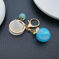 Blue-Led Six-Color Iridescent Apple Keychain Collection view 4